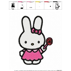 Hello Kitty 14 Embroidery Design